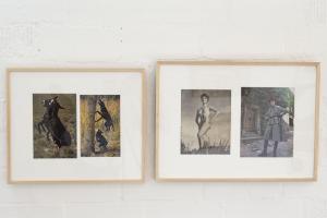 Asses I Bitches (left), County Girl I City Girl (right)